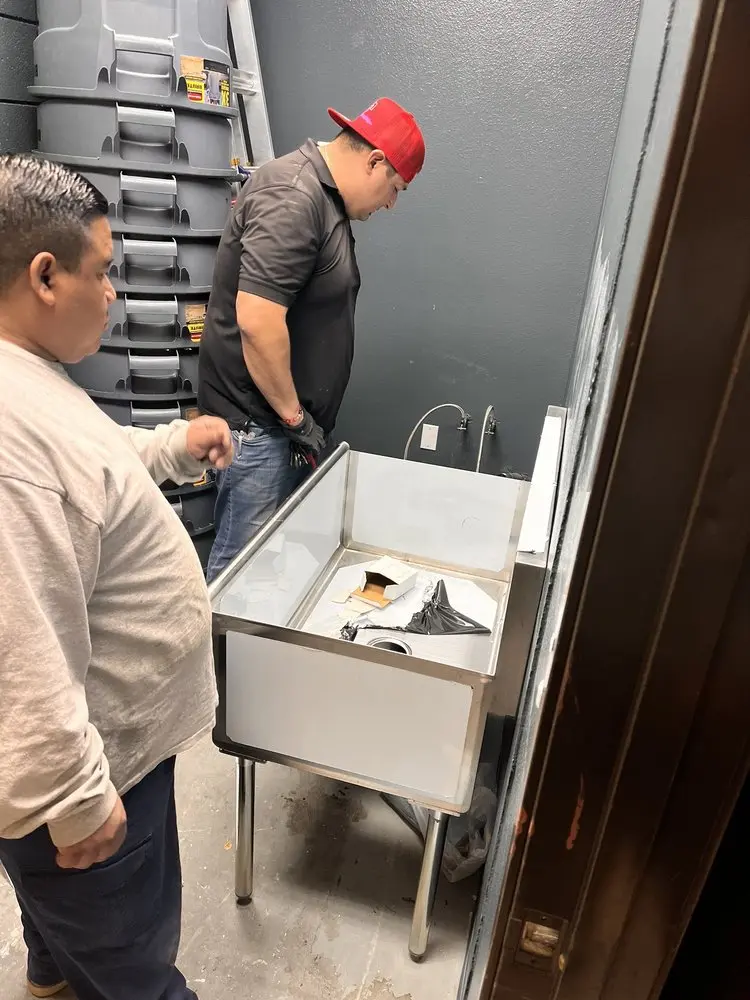 Commercial plumbing and sink installation in Los Alamitos